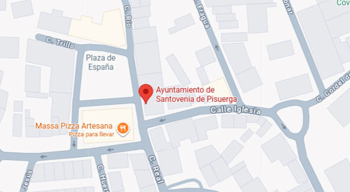 mapa registro civil juzgado de paz de Santovenia de Pisuerga